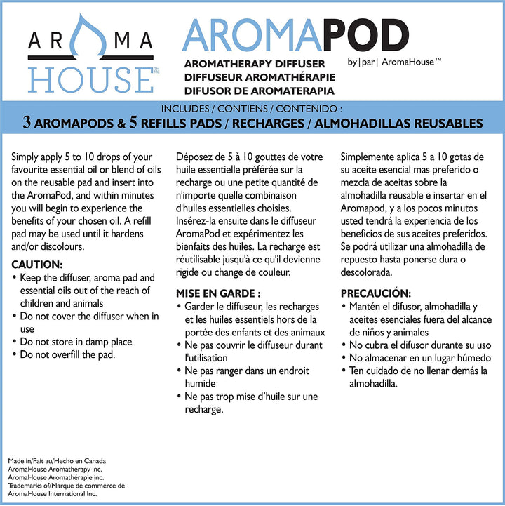 Aromahouse Aromapod Natural Airflow Personal Essential 
