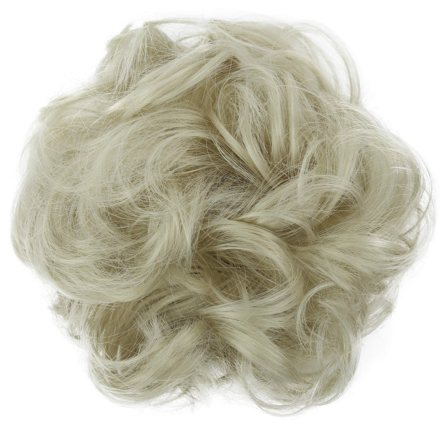 PRETTYSHOP Scrunchy Scrunchie Bun Updo Hairpiece Hair Ribbon Ponytail Extensions Curly Diverse Colors light blonde 22/613 AD