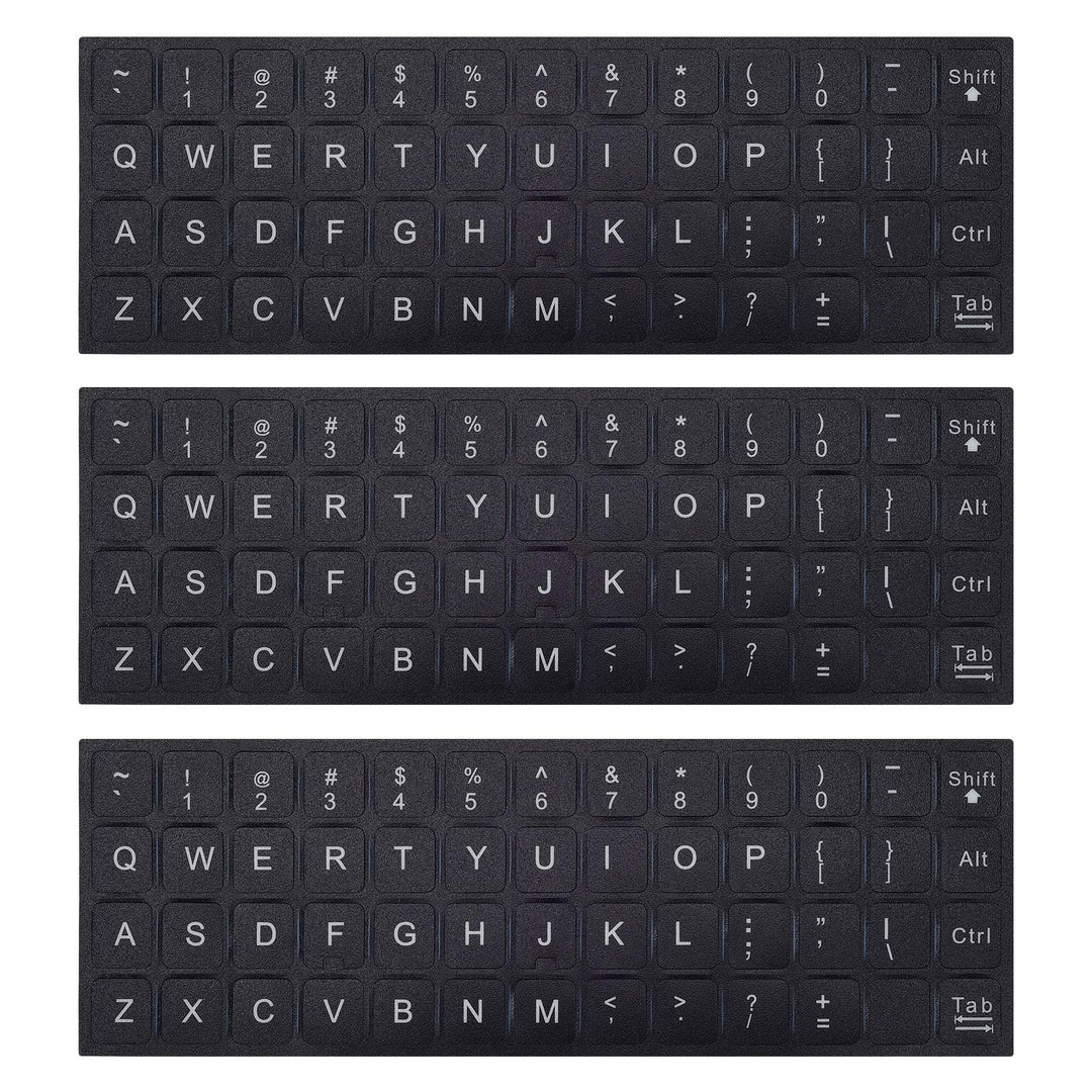 3PCS Universal English Keyboard Letter Stickers, Replac
