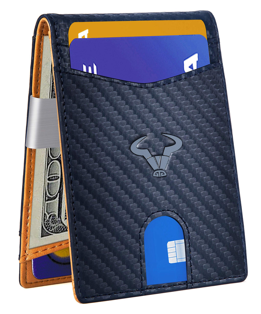 BULLIANT Slim Wallet Men, Leather Wallet Front Pocket C