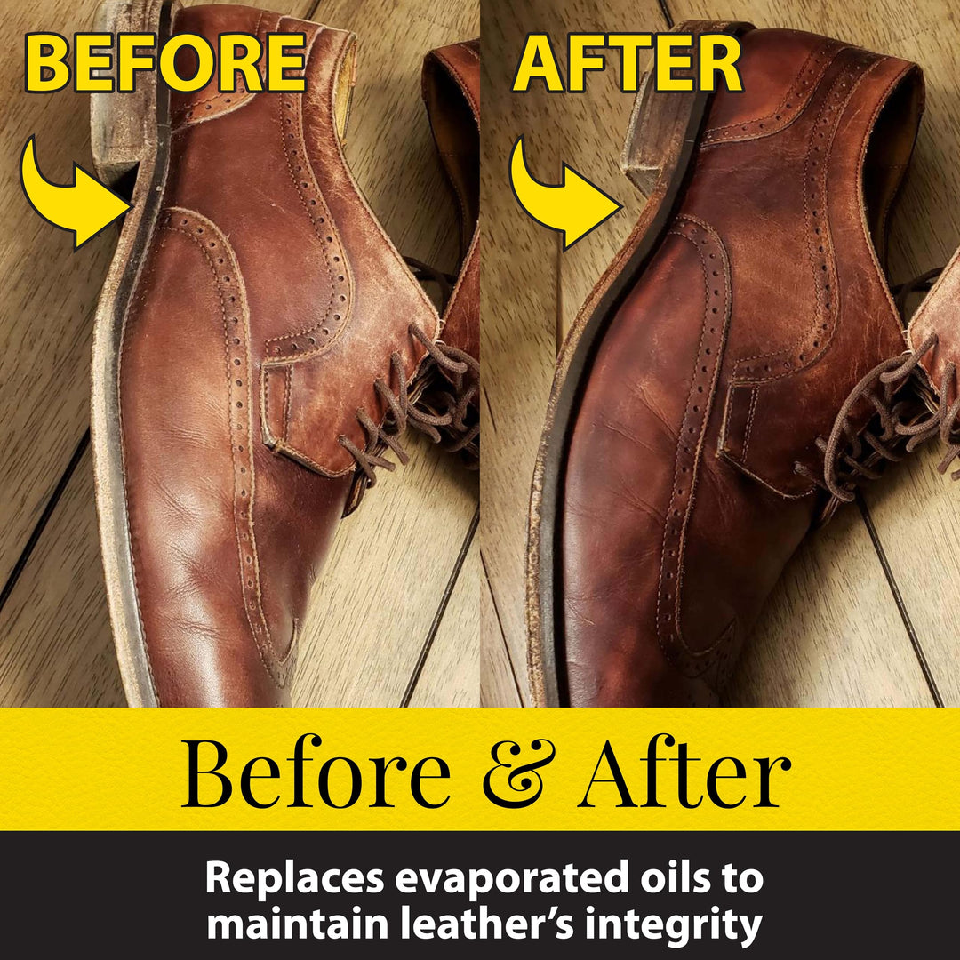 Fiebing's 100% Pure Neatsfoot Oil 32 Fl Oz - Leather Conditioner & Preservative with All Natural Animal Oil - Waterproof, Soften, Restore & Strengthen Leathercraft Shoe, Boot, Belt, Saddle, Couch