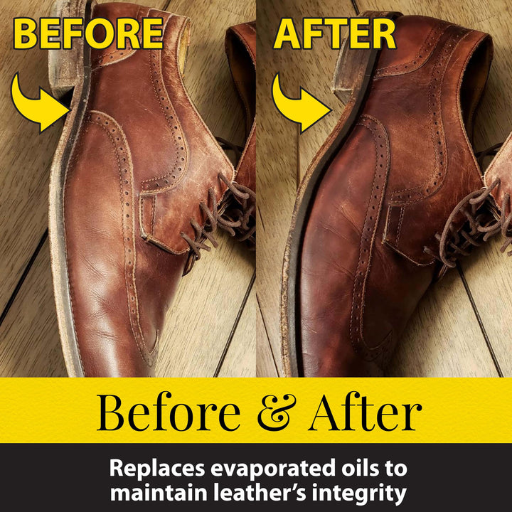 Fiebing's 100% Pure Neatsfoot Oil 32 Fl Oz - Leather Conditioner & Preservative with All Natural Animal Oil - Waterproof, Soften, Restore & Strengthen Leathercraft Shoe, Boot, Belt, Saddle, Couch