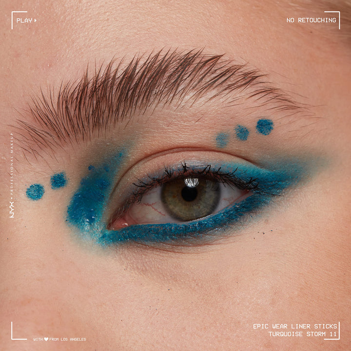 PROFESSIONAL MAKEUP Epic Wear Liner Stick, Long-Lasting Eyeliner Pencil - Turquoise Storm