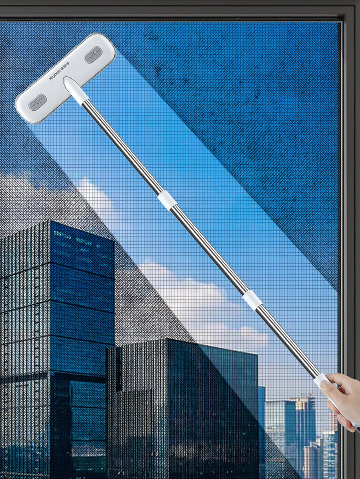 Cleaning Brush for Window Screen, Screen Cleaner Tool, 2 in 1 Mesh Screen Cleaning Brush, Small Brush for Patio, Door, Porch Screens, White &amp;Grey Brush Cleaners for Screen