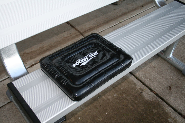 PocketSeat Inflatable Seat Cushion, Sit on a Cushion of Air, 14x11x1.5, Durable .25mm PVC Folds to fit in Pocket, Purse or Backpack