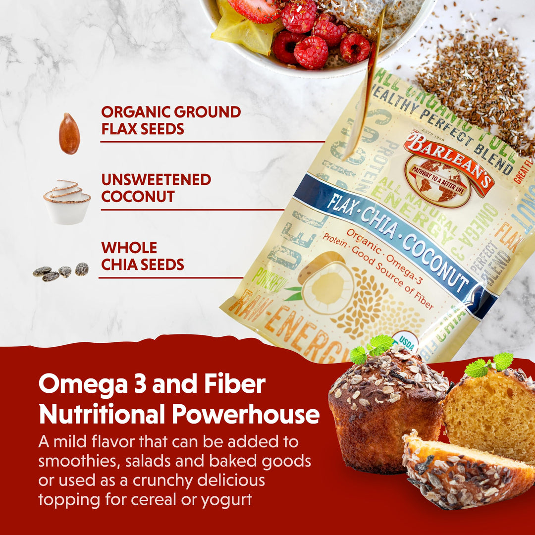Barlean&#39;s Organic Flax Chia Coconut Seed Blend 