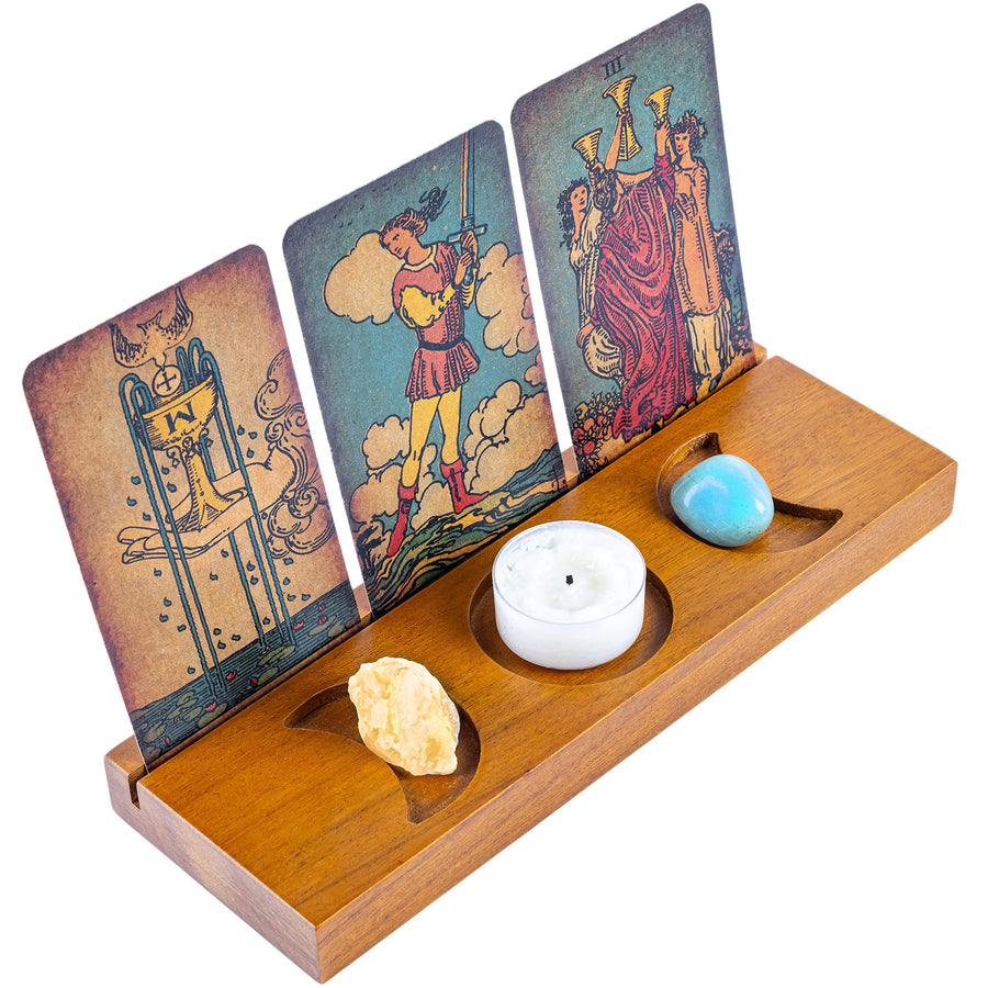 Tarot Card Holder Stand - Display Your Daily Draw - Tarot Card Stand for Display - Witchy Gifts, Witchcraft Supplies - Tarot Gifts for Women - Tarot Card Display - Wiccan Supplies and Tools
