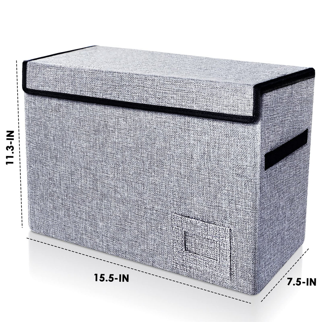 Comic Book Storage, Comic Book Box 15.5 X 7.5 X 11.3, Collapsible Comic Short Box with Lids Holds 150 Comics Heavy Duty Comic Book Bin Container