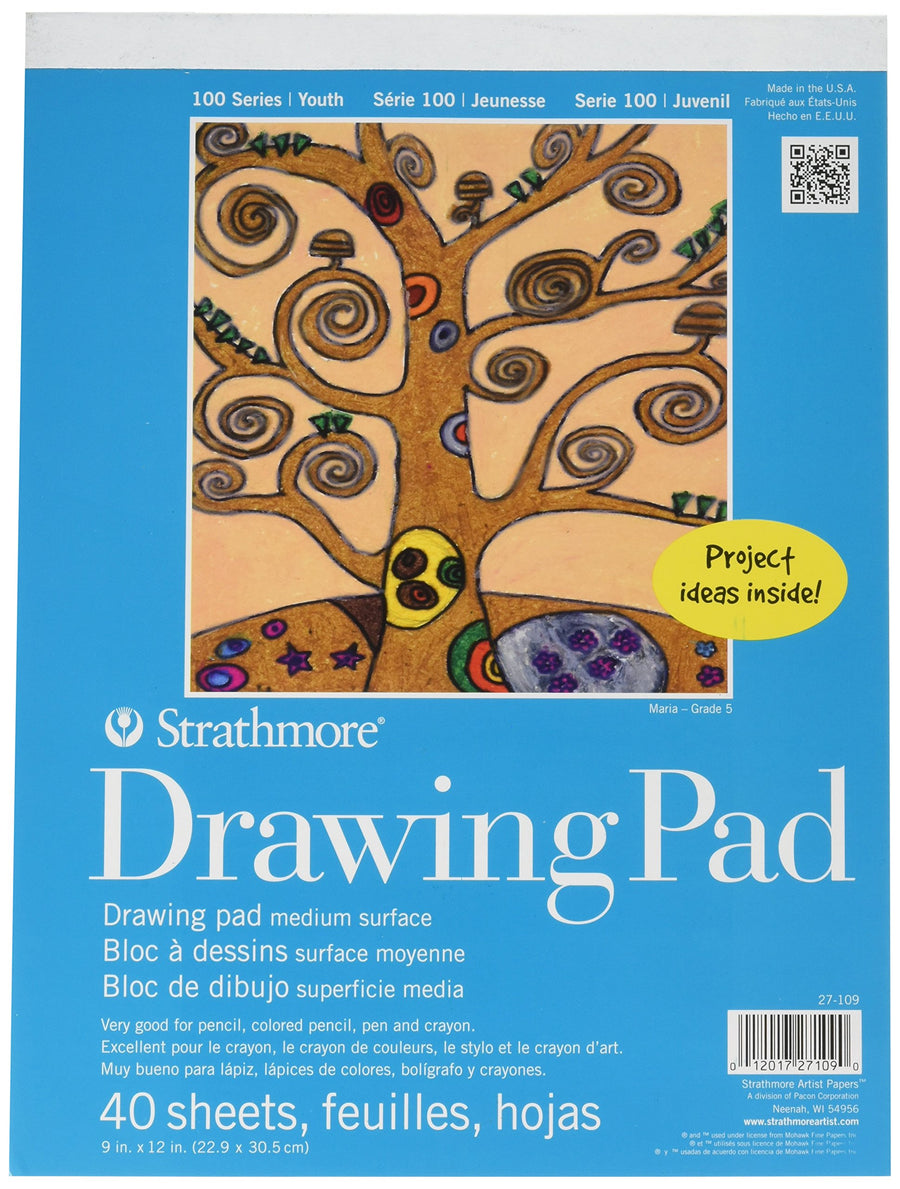 STR-27-109 40 Sheet Kids Drawing Pad, 9 by 12
