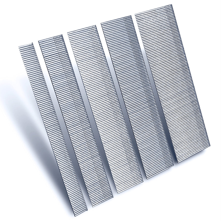 1600 pcs 18 Gauge Brad Nails 5 Sizes (5/8+1+1 1/4+1 1/2+2 Inch) Galvanized Nail Assorted Size Project Pack