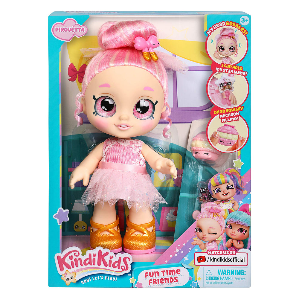 Fun Time Friends - Pre-School Play Doll, Pirouetta - for Ages 3+ | Changeable Clothes and Removable Shoes