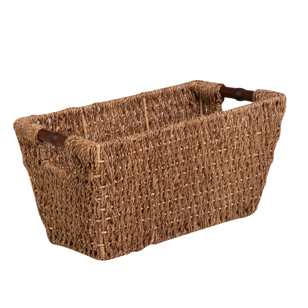Seagrass Basket w/Handles - Med STO-02965 Natural