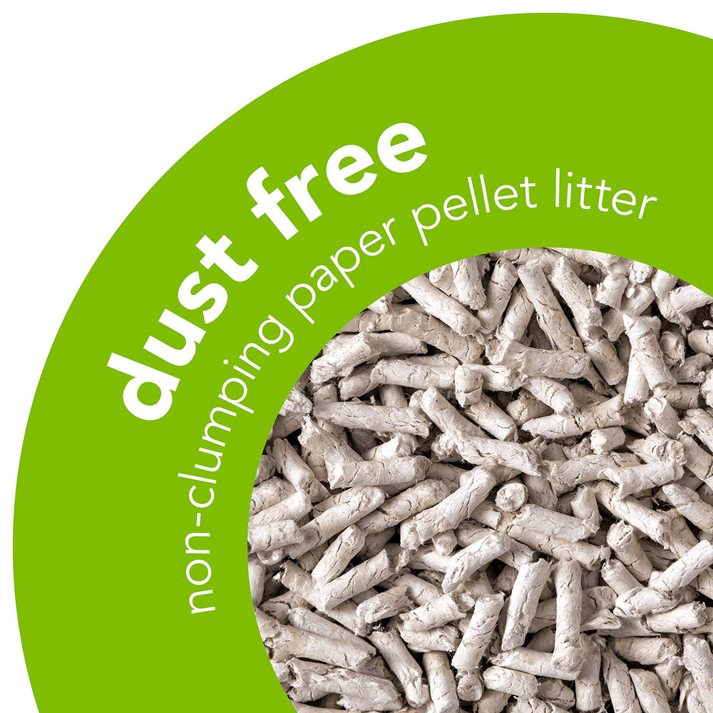 ökocat Dust-Free Natural Paper Non-Clumping Cat Litter Pellets with Odor Control, Large, 12.3 lbs