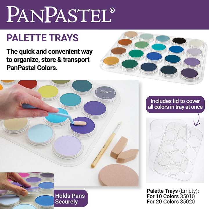 PanPastel 35020 Palette Tray w/Lid - Holds 20 Colors