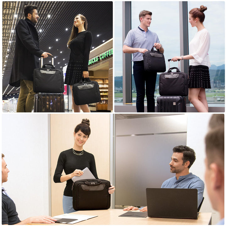 Advance Laptop Briefcase Bag 18.4 Inch- Business Briefcase for Men/women,Computer Bag for Laptops, Laptop Travel Bag, Heavy Duty Laptop Bag, Laptop Carrying Bag- (EKB407NCH18) Charcoal