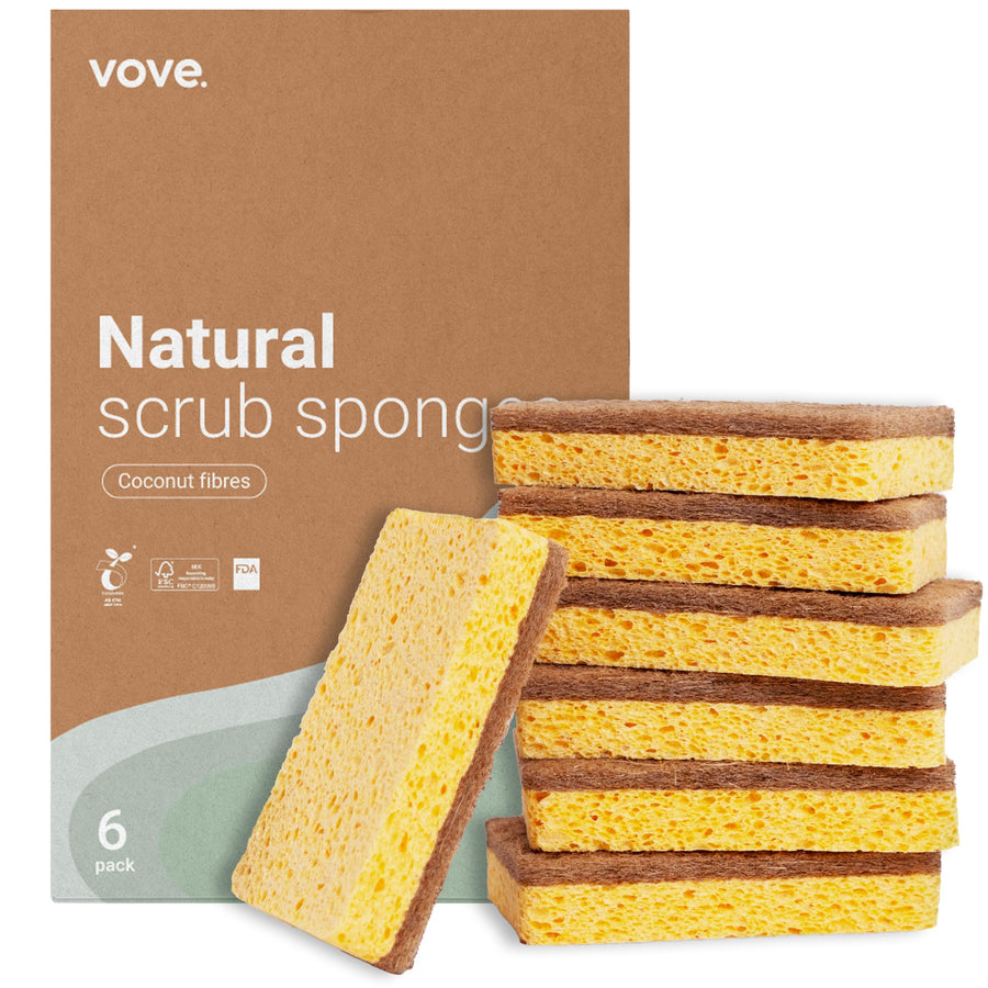 Vove | Premium Natural Kitchen Sponge | Non Scratch | L