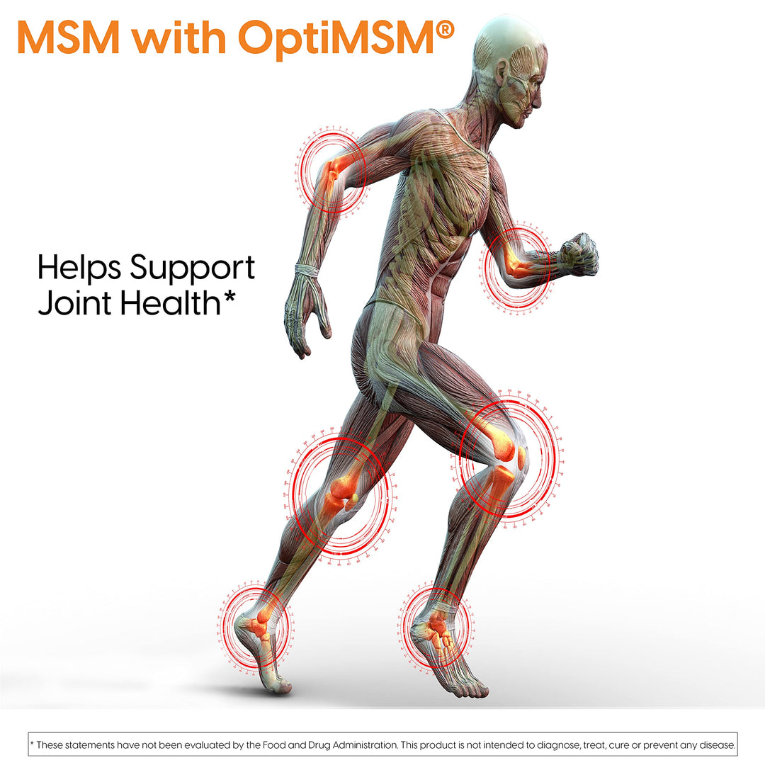 Doctor&#39;s Best MSM with OptiMSM, Non-GMO, Gluten Free, Joint Support, 1000 mg, 360 Caps