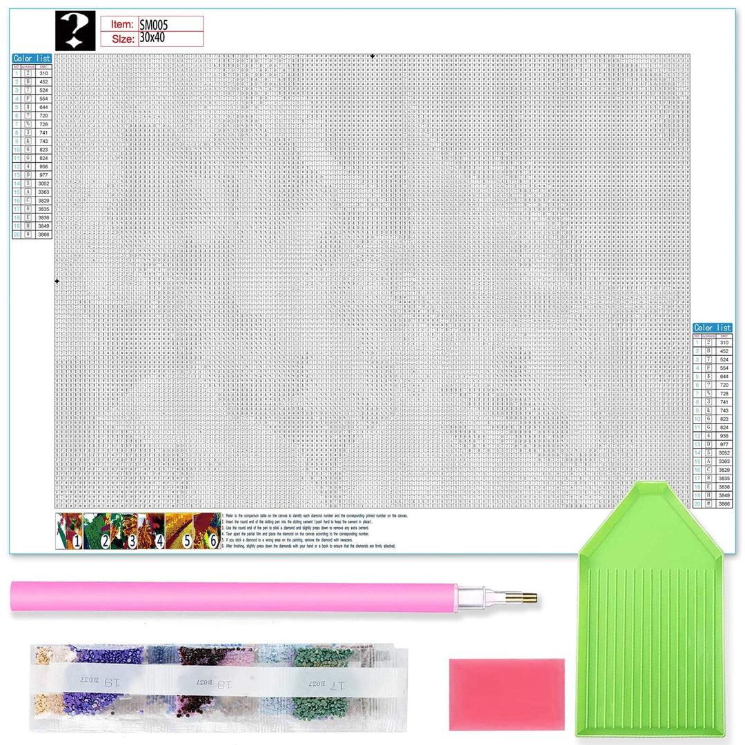 5D Diamond Painting Kits Animals, Square Diamond Paint with Diamonds Art by Numbers, Crystal Embroidery Cross Stitch, Canvas for Home Wall Decor 12x16inch/14x14inch