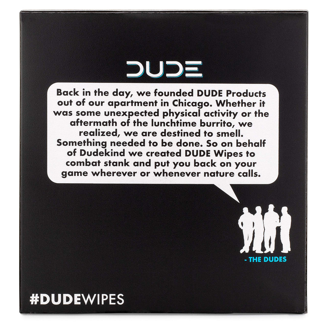 DUDE Wipes - On-The-Go Flushable Wipes - 30 Wipes - Unscented Extra-Large Adult Wet Wipes - Individually Wrapped for Travel, with Vitamin-E &amp; Aloe, Septic and Sewer Safe