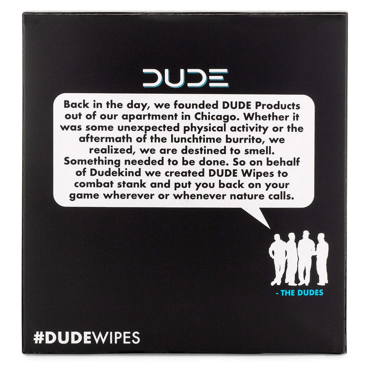 DUDE Wipes - On-The-Go Flushable Wipes - 30 Wipes - Unscented Extra-Large Adult Wet Wipes - Individually Wrapped for Travel, with Vitamin-E &amp; Aloe, Septic and Sewer Safe