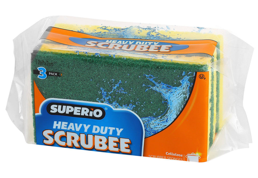 Scrubee Heavy Duty Scrub Sponge with Scouring Pad, Kitc