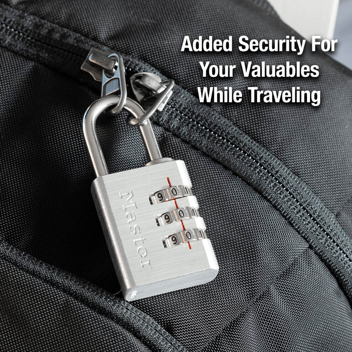 630D Set Your Own Combination Lock, Aluminum, 1-3/16 in. Wide