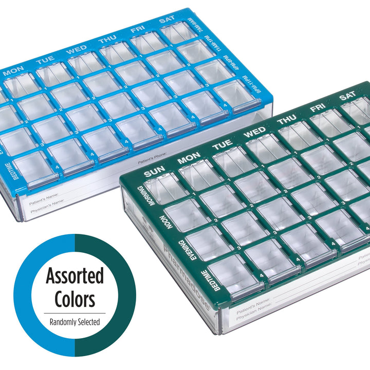 Ezy Dose Four-a-day Weekly Maxi-pharmadose Medication Organizer