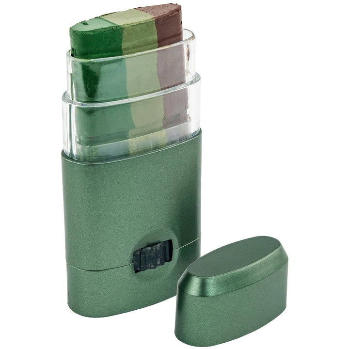 CAMO-UP Face Paint, Military Hunting, Dark Green/Light Green/Brown