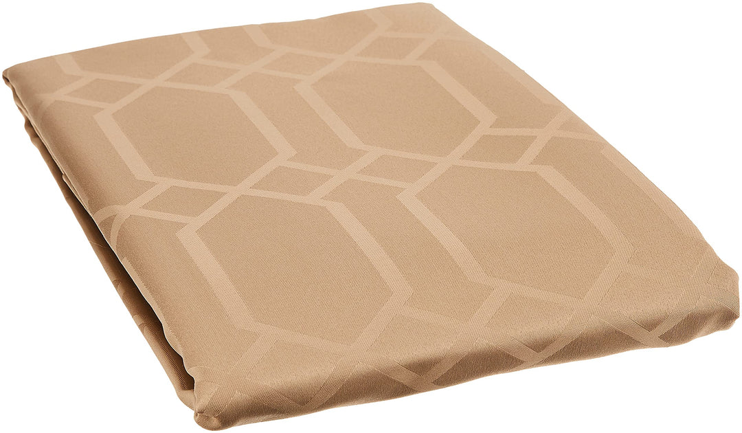 Solid Chagall Spillproof Fabric Table Cloth, for Everyday, Parties, Weddings, &amp; Holiday Tablecloth (60 x 120 Rectangular, Wheat)