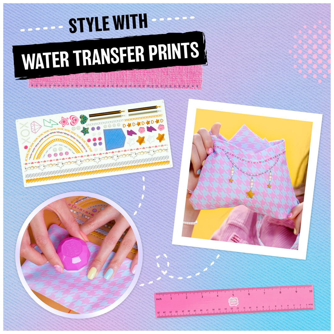 , Stitch ‘N Style Fashion Studio, Pre-Threaded Sewing Machine Toy with Fabric and Water Transfer Prints, Arts &amp; Crafts Kids Toys for Girls