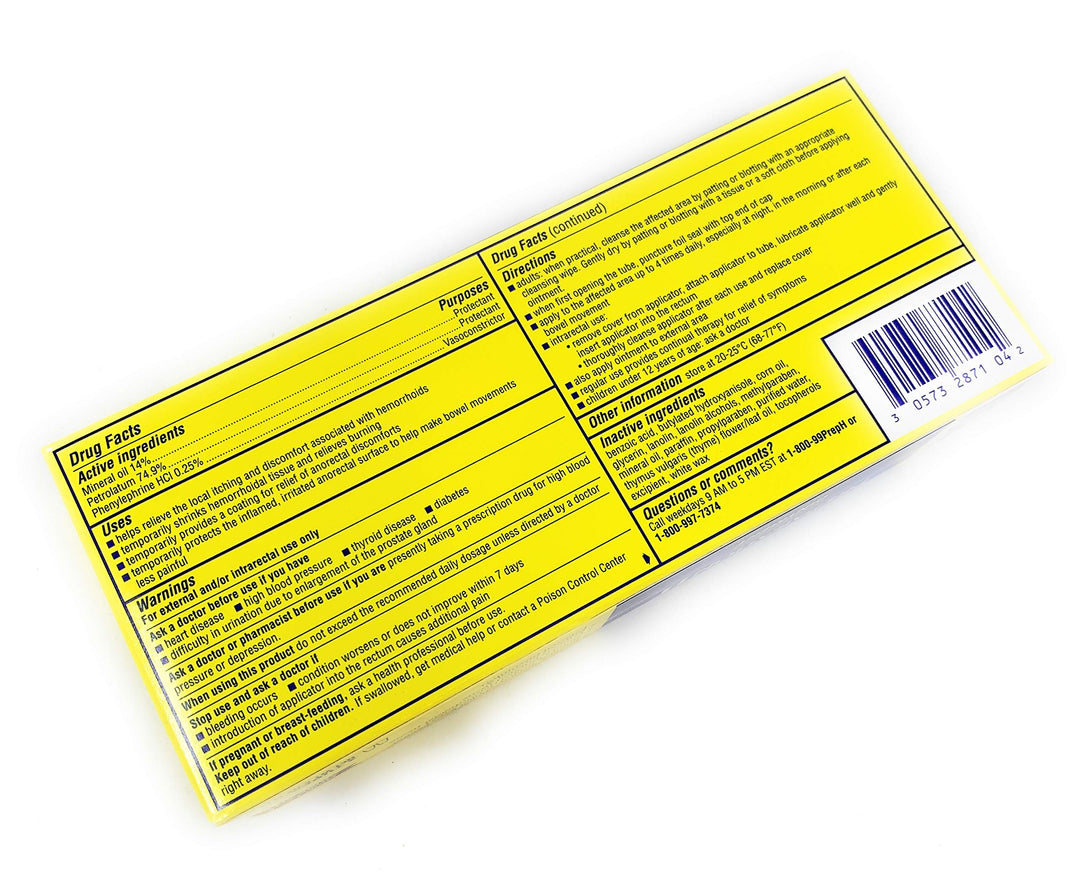 Hemorrhoidal Ointment, 2-Ounce Tubes (Pack of 2)