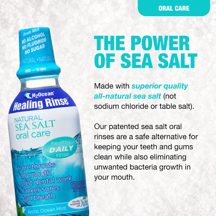 H2Ocean Arctic Ocean Mint Rinse Mouthwash, 16 Fluid Oun