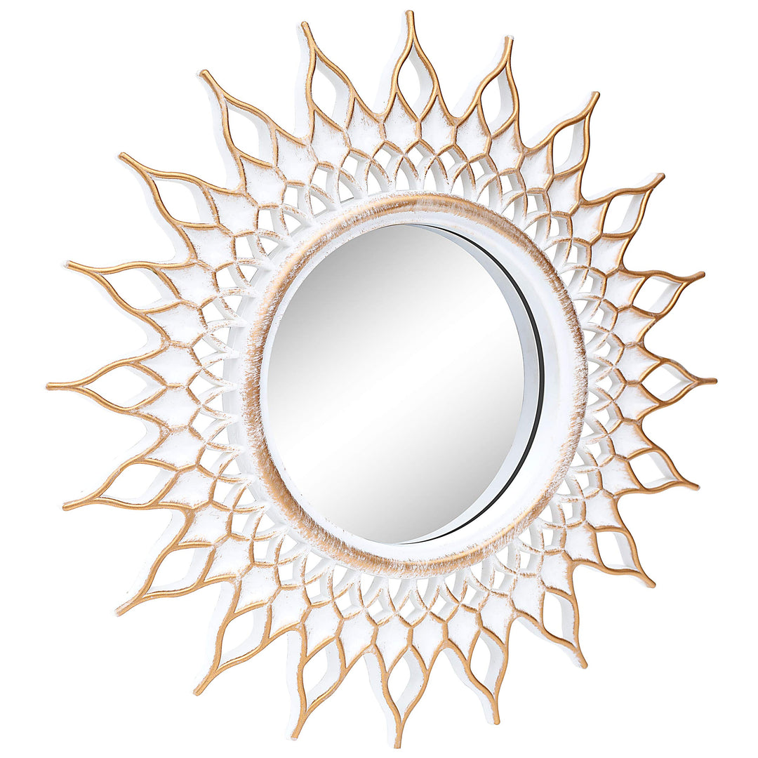 Kelly Miller Brushed Gold Mirrors for Wall Decor Set of