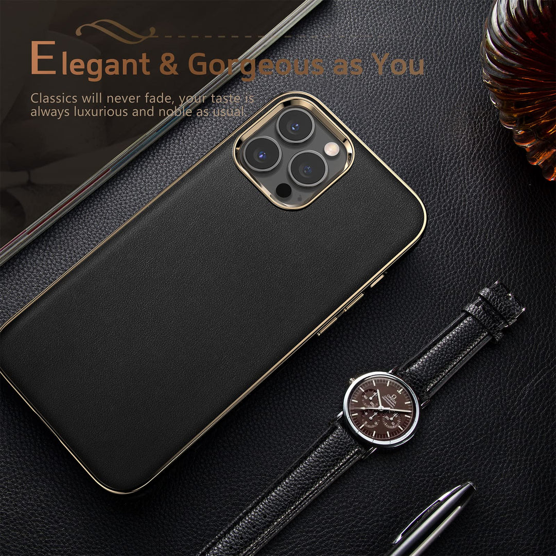 LOHASIC Designed for iPhone 13 Pro Max Leather Case, Pr