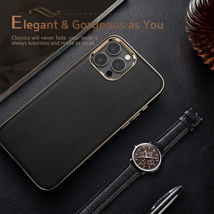 LOHASIC Designed for iPhone 13 Pro Max Leather Case, Pr