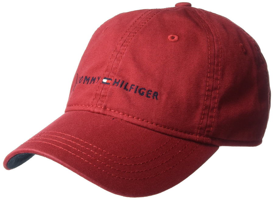 Men's Logo Dad Baseball Cap, Tommy Red, One Size