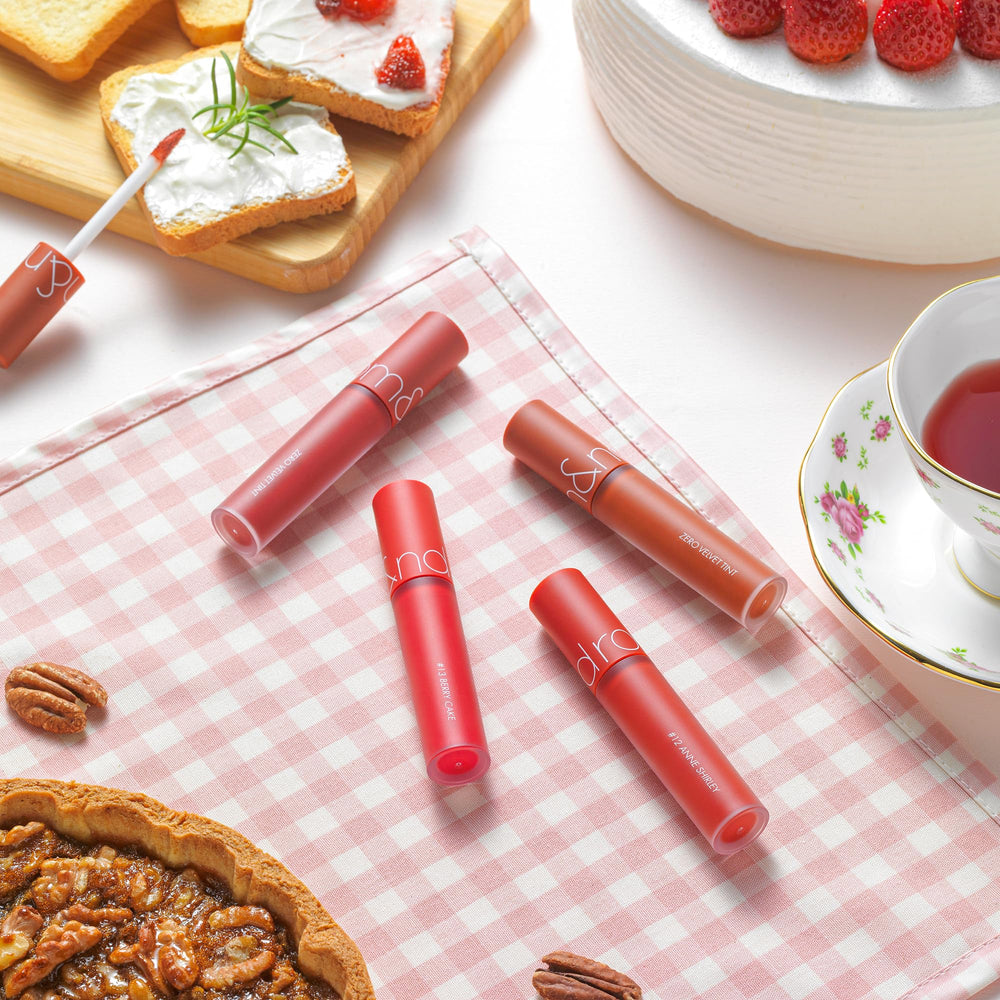] Zero Velvet Tint 13 BERRY CAKE Velvet matte, Long-lasting, Smudge-resistant, super stay matte ink, Silk Finish, Natural-beauty | Lip Tint for Daily Use, K-beauty | 5.5g/0.2oz