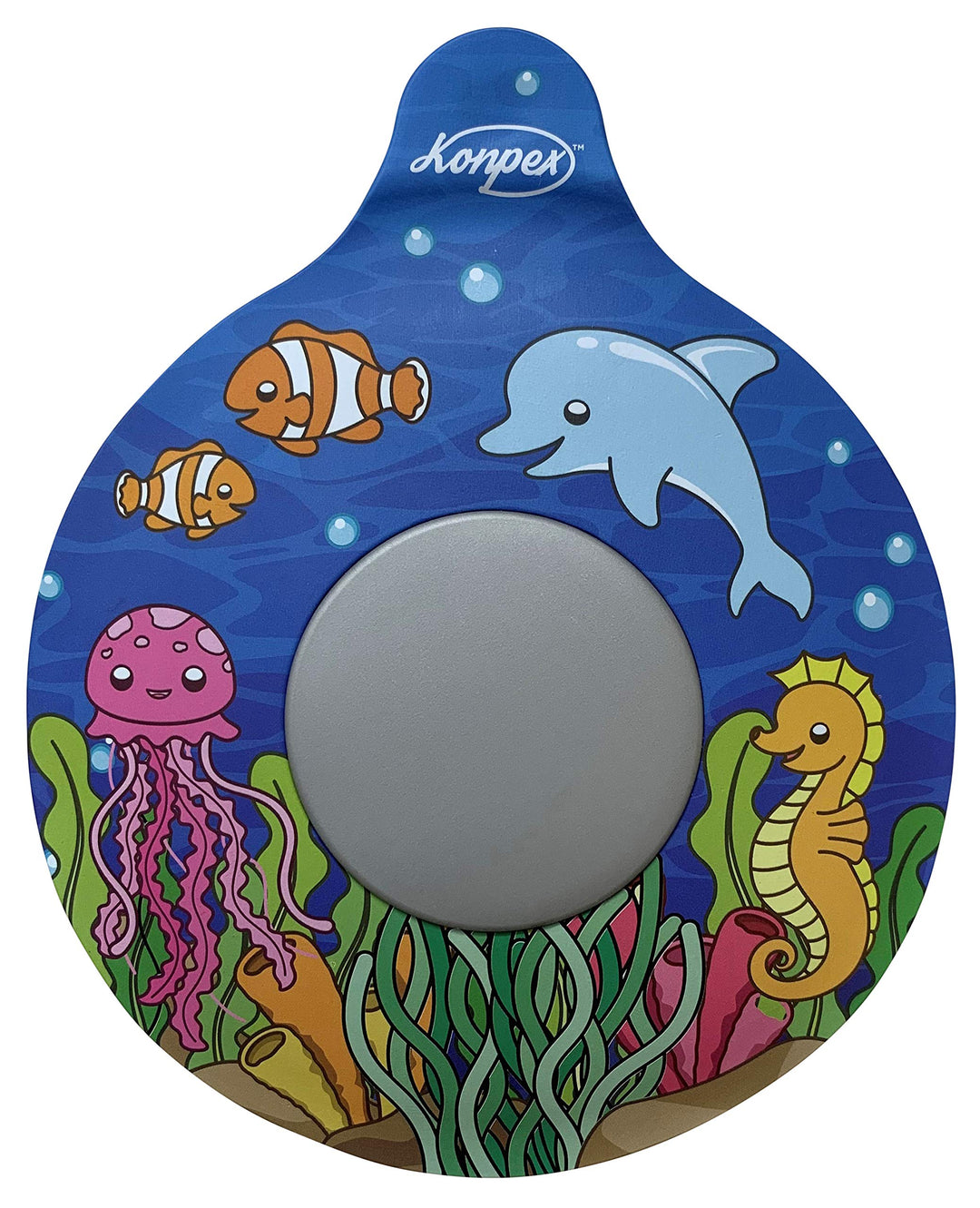 Bathtub Stopper Tub Drain Plug Stopper, Adorable Universal Silicone Bath Drain Cover, Beautiful Coral Reef Illustration, Kids Tots Babies Gift