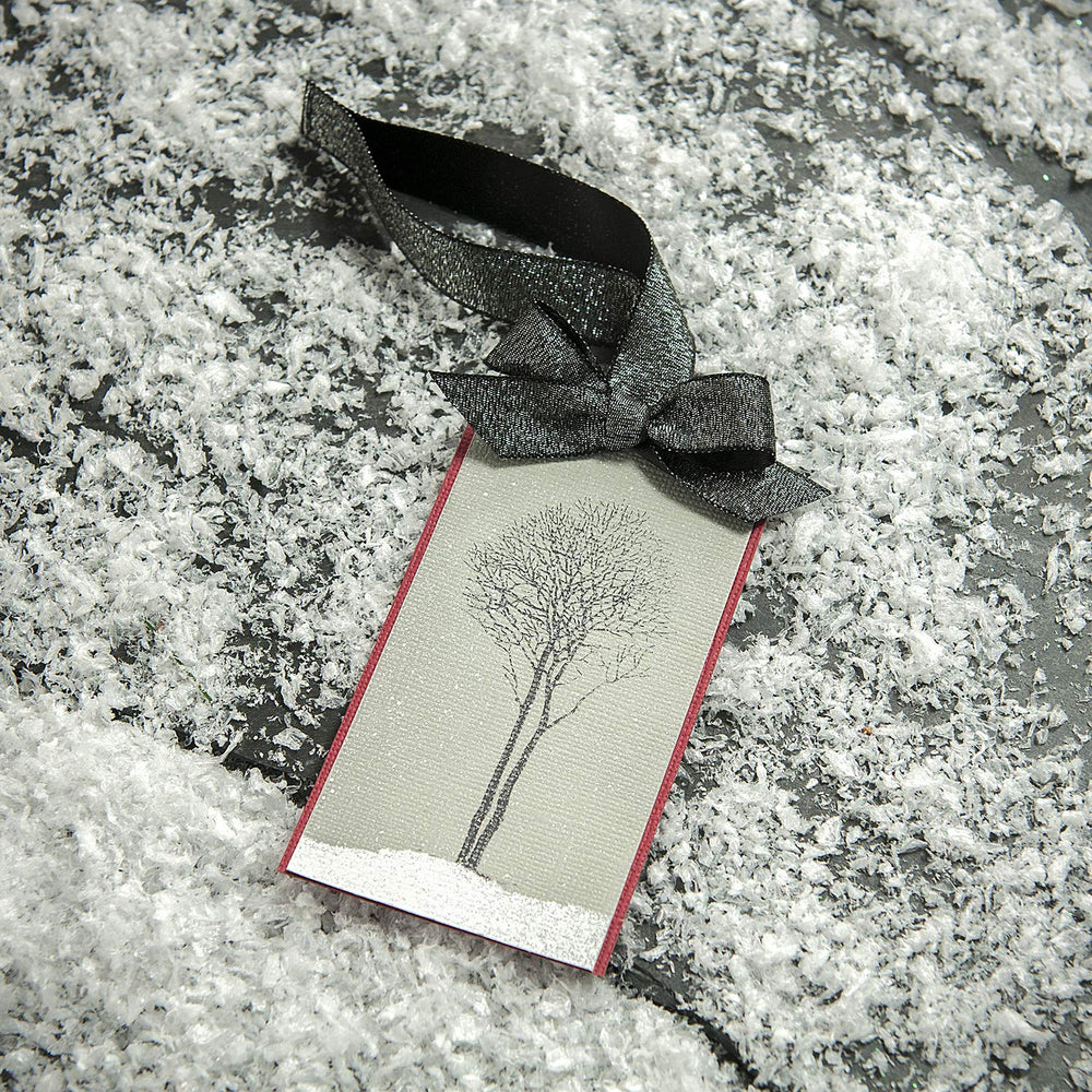 Trees Unmounted Clear Rubber Stamp Set for Cards and Scrapbooking, 4'' L x 8'' H, 8 pc.