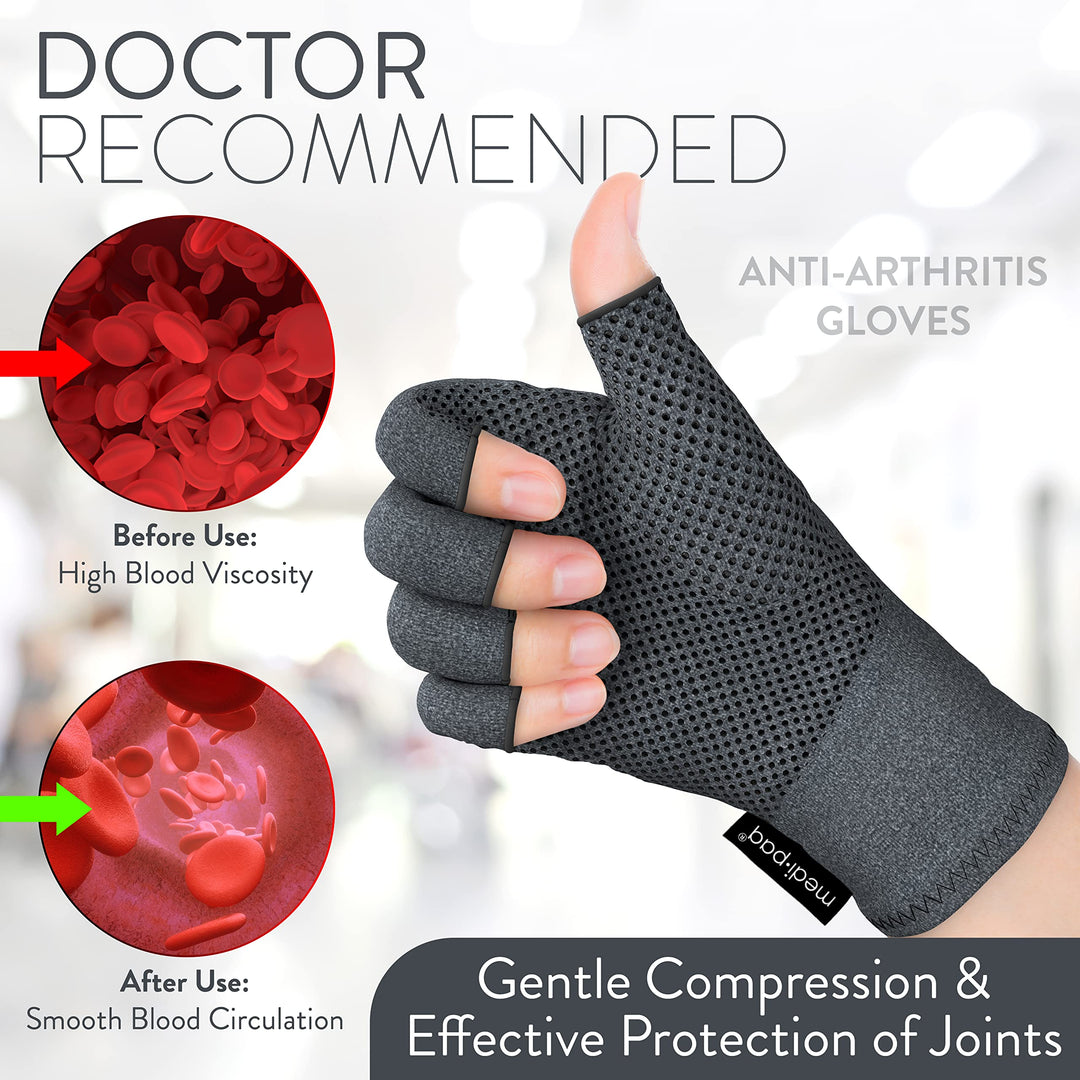 Medipaq Arthritis Gloves (Medium) - Compression Gloves 