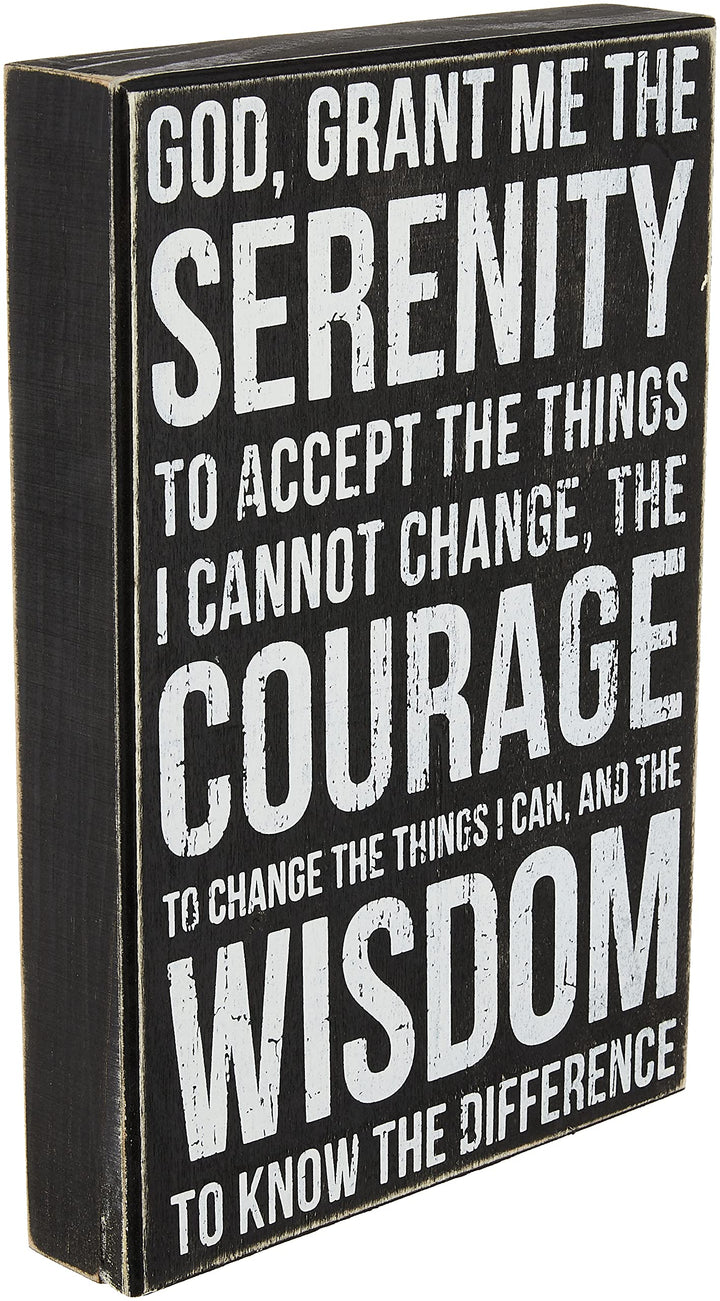 Primitives By Kathy Serenity Prayer Box Sign