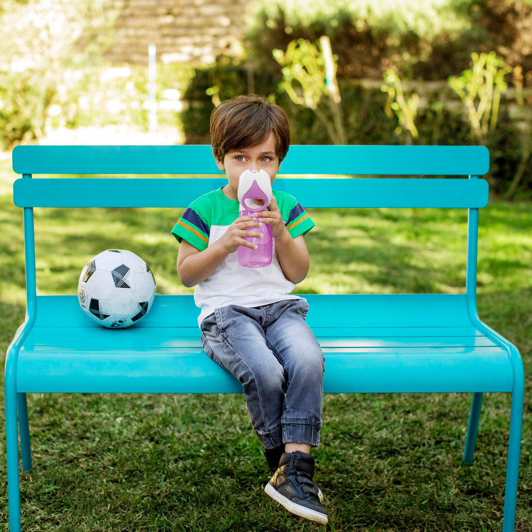 Munchkin® Flip & Go™ Toddler Sippy Cup with Straw, 12 Ounce, Ultra Durable Tritan Material, Purple