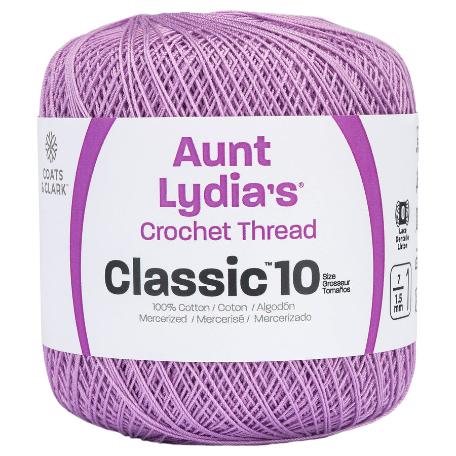 Coats Crochet 's Crochet, Cotton Classic Size 10, Wood Violet (154-495)