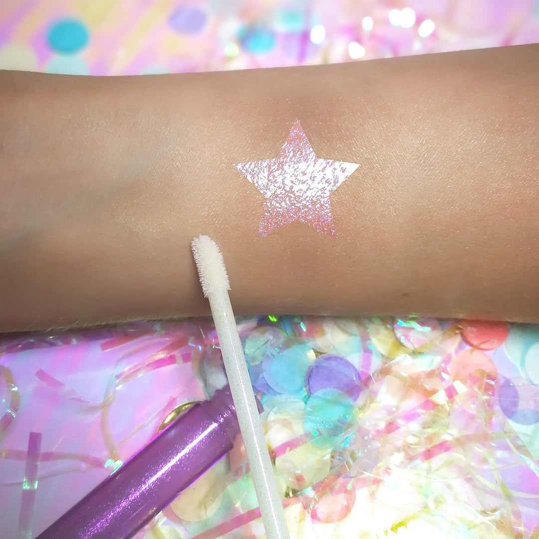 | Shimmer Lip Balm &amp; Shimmer Lip Gloss Combo | Cosmic Waves Collection (Pomegranate Scent)