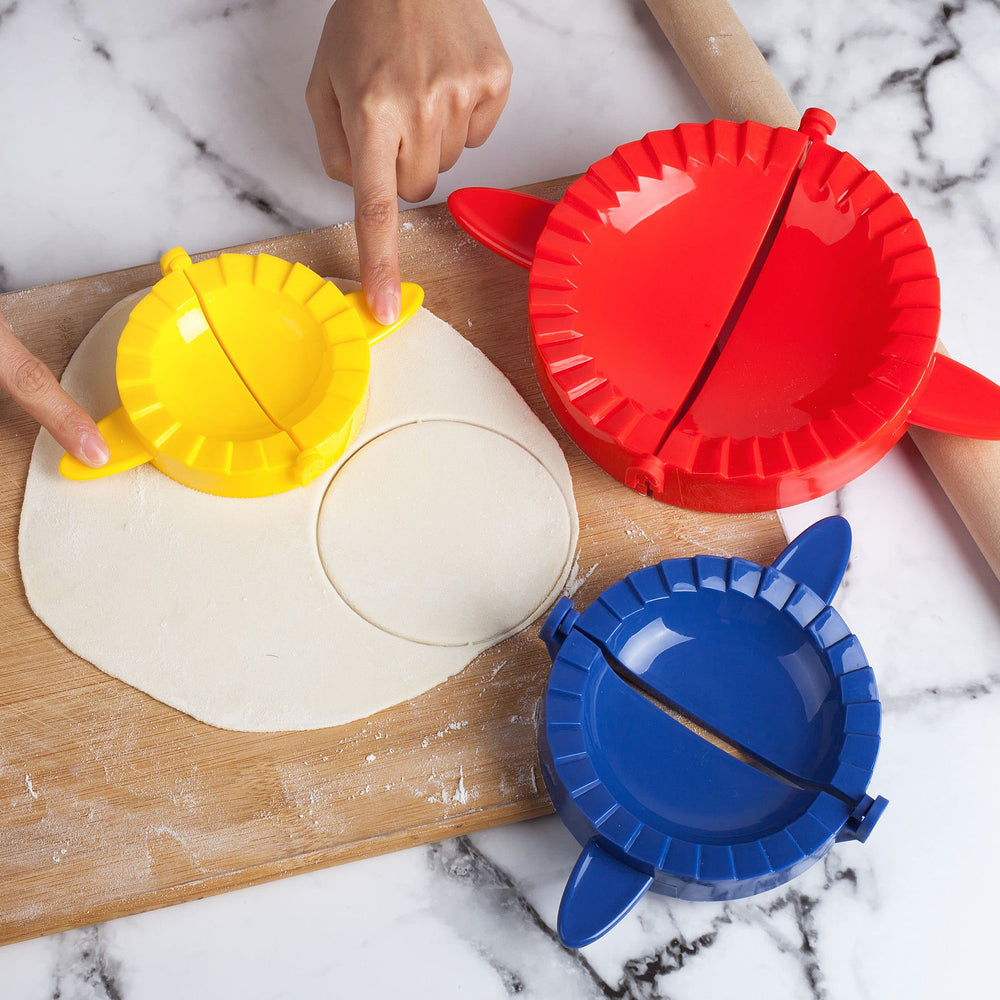 BTaT- Dough Press Set, 3 Pack, Empanada Press, Dough Press, Dumpling Press, Hand Pie Press, Mini Pie Press, Hand Pie Maker, Meat Pie Cutter, Pie Press, Pastry Press, Turnover Press