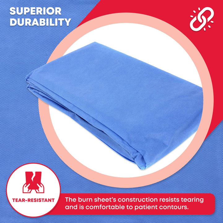 Ever Ready First Aid Sterile Burn Sheet Blanket – 60”x 90”