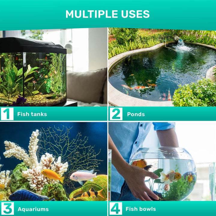 Aquarium Test Strips - 9-in-1 Aquarium Test Kit with eBook - Aquarium Water Test Kit with Quick and Accurate Fish Tank Test Strips - 100 Test Strips