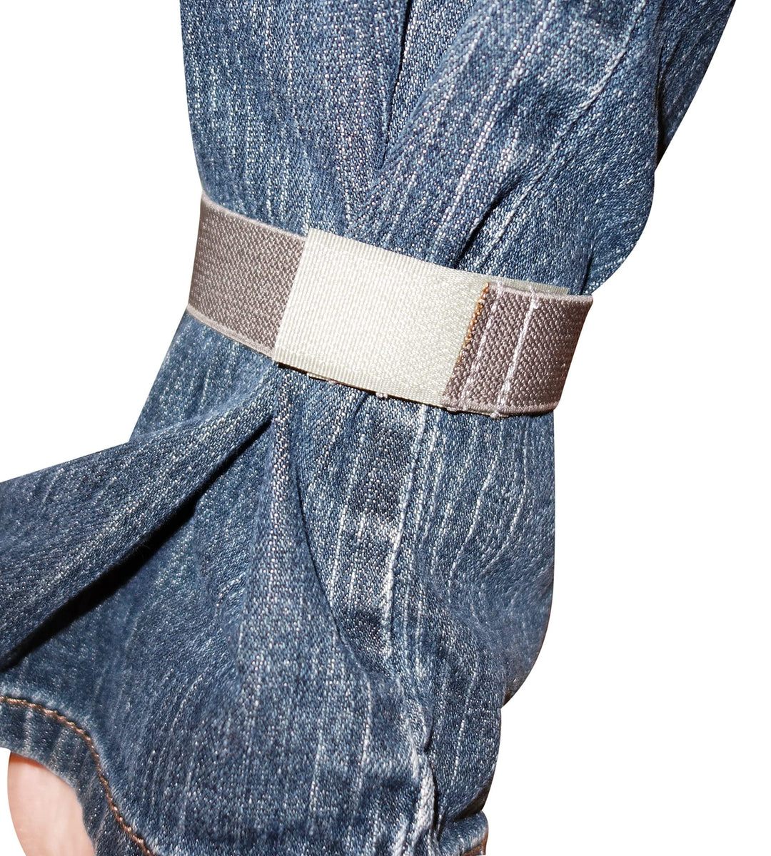 Hook &amp; Loop Blousing Garter Boot blouser Pant Keeper Great for Hiking Cycling Military Uniforms Police Hockey shin Guard Gardening (1 inch, Dark Grey)