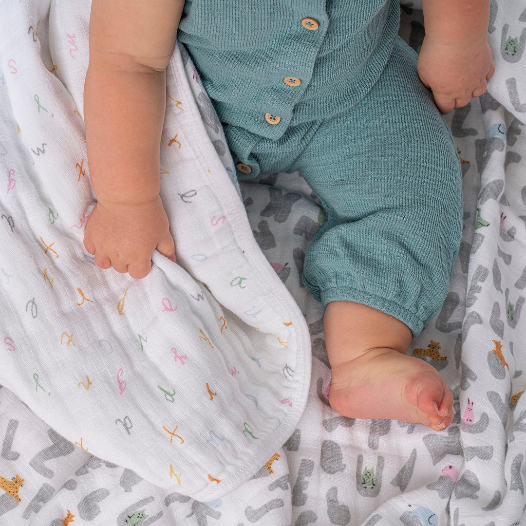 aden + anais Essentials Dream Blanket, Muslin Baby Blankets for Girls & Boys, Ideal Lightweight Newborn Nursery & Crib Blanket, Unisex Toddler & Infant Bedding, Shower & Registry Gift, Dove