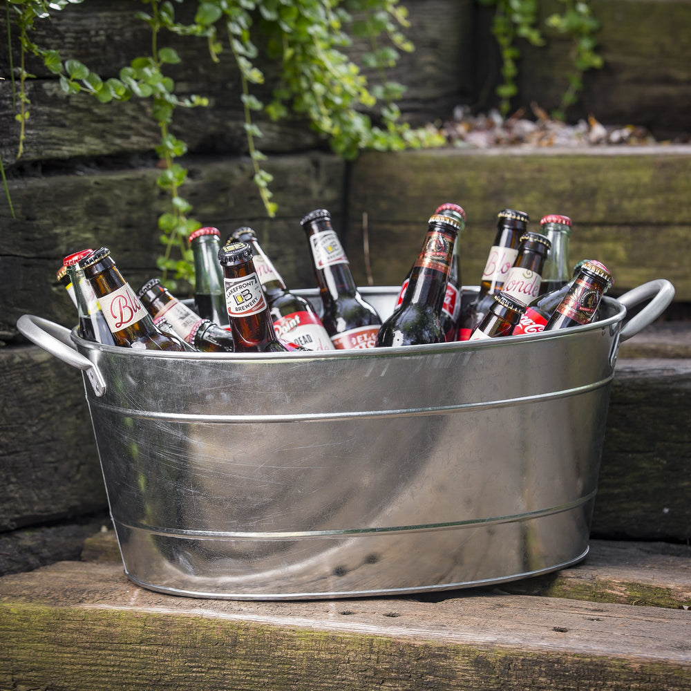 TableCraft Galvanized Beverage Tub, 5.5 Gallon